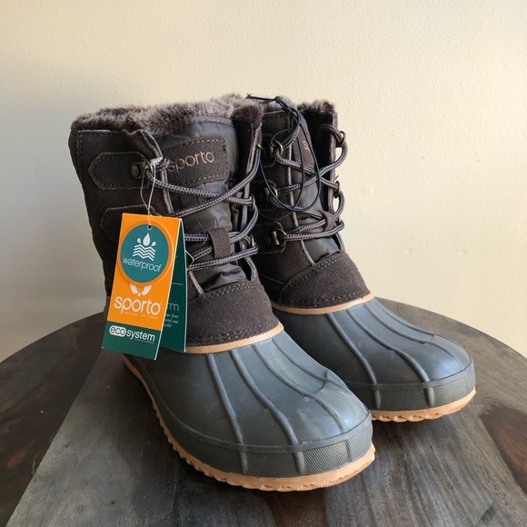 Sporto Shoes - SPORTO WATERPROOF BROWN BOOTS 7.5